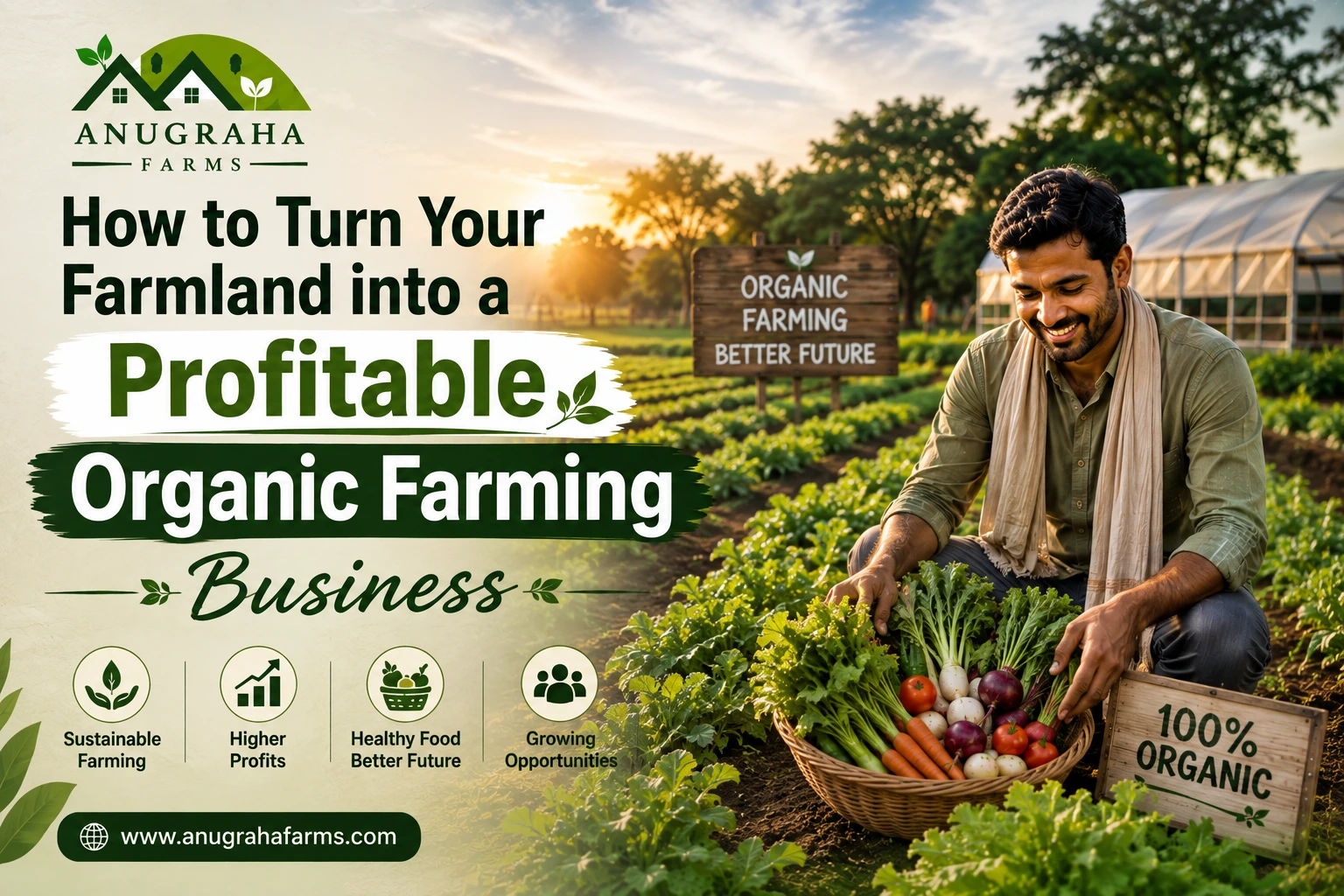 How To Turn Your Farmland Into A Profitable Organic Farming Business