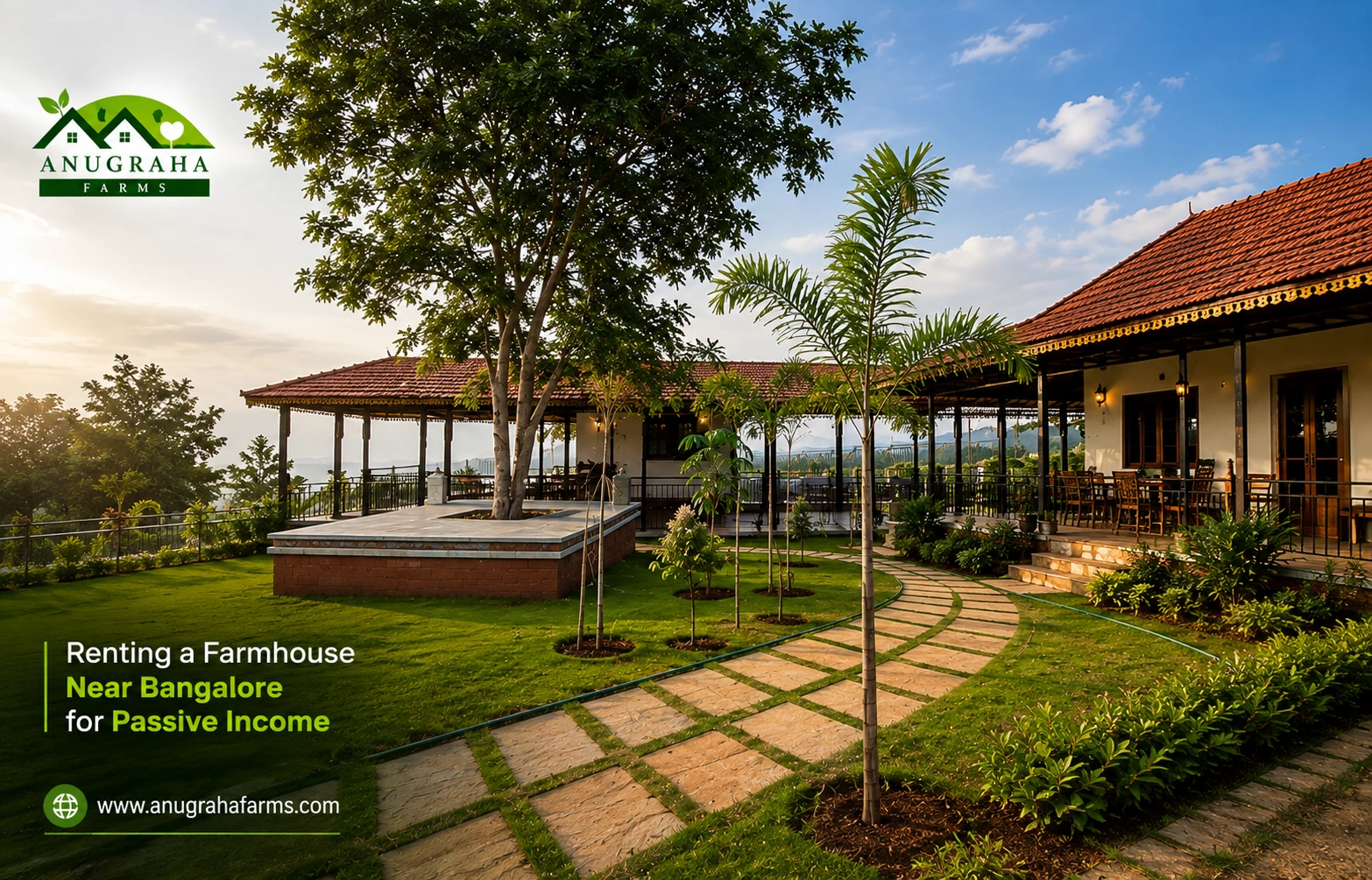 Renting a Farmhouse Near Bangalore for Passive Income