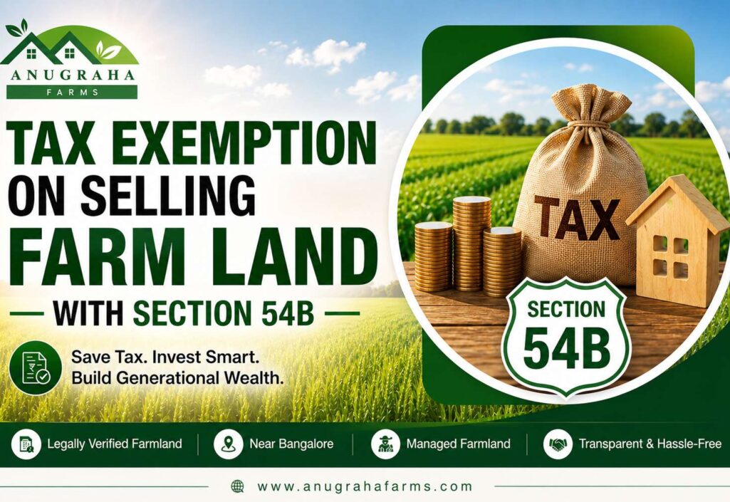 Tax Exemption on Selling Farm Land with Section 54B