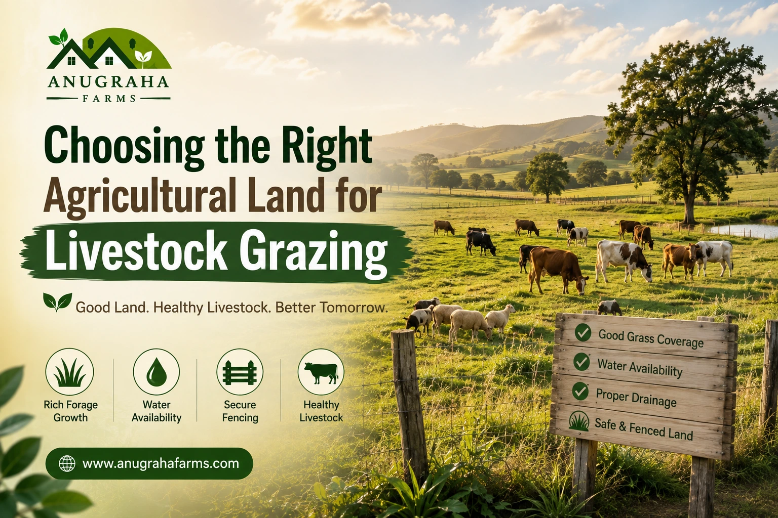 Choosing the Right Agricultural Land for Livestock Grazing