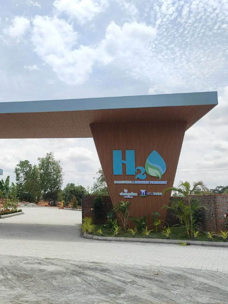 H2O Farms managed farmland near Bangalore