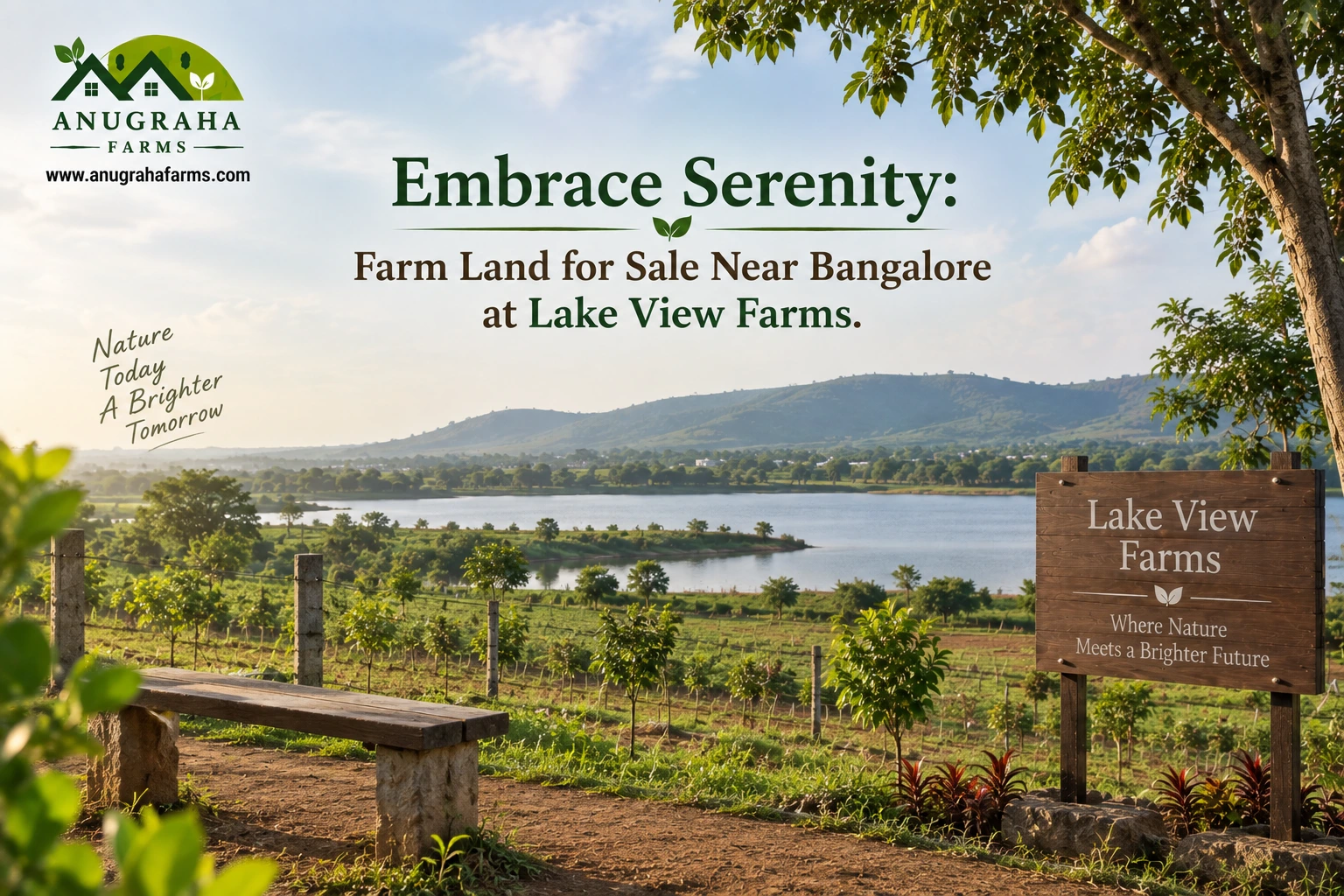 Farm Land for Sale Near Bangalore at Lake View Farms