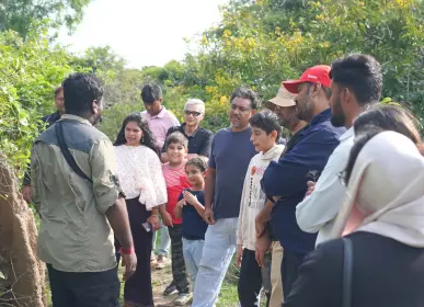 Home Visitors attending a guided farm session at Sangam by anugraha farms