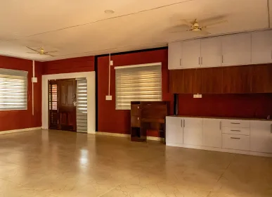Indoor shared space inside the H2O Farms clubhouse