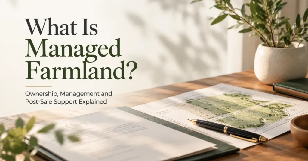 What is managed farmland explained with ownership, management and post-sale support